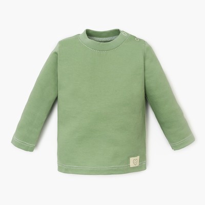 Лонгслив Крошка Я BASIC LINE, рост 86-92 см, зелёный