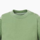 Лонгслив Крошка Я BASIC LINE, рост 86-92 см, зелёный - Фото 2