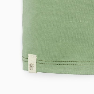 Футболка детская «Крошка Я» BASIC LINE, зелёная, рост 62-68 см
