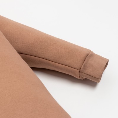 Комбинезон детский с капюшоном «Крошка Я» BASIC LINE, коричневый, рост 74-80 см