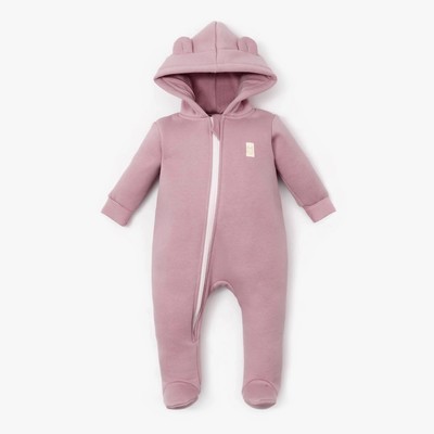 Комбинезон с капюшоном Крошка, Я BASIC LINE, рост 74-80 см, розовый