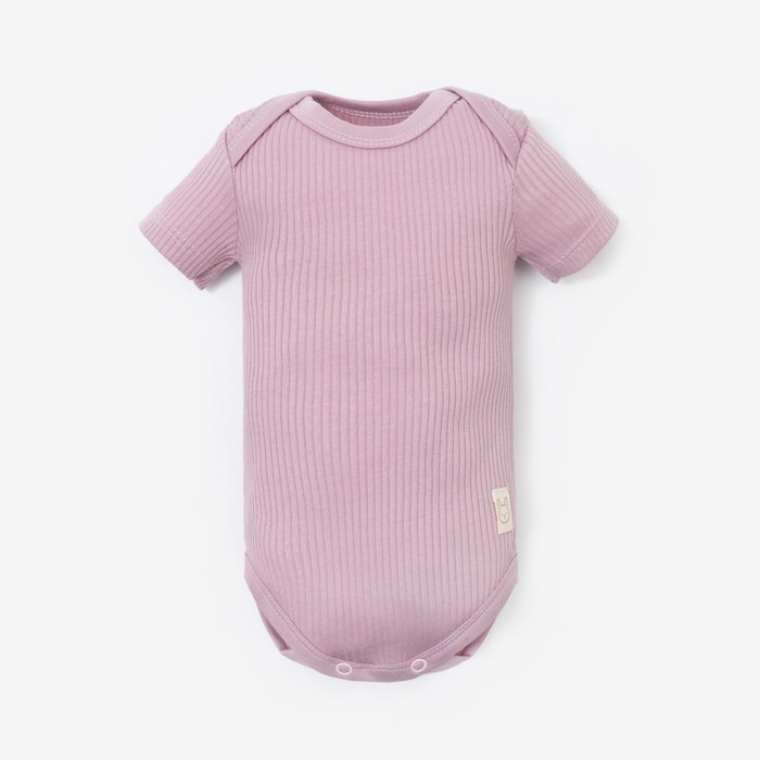 Боди детское Крошка Я BASIC LINE, рост 86-92 см, розовое - Фото 1