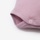 Боди детское Крошка Я BASIC LINE, рост 86-92 см, розовое - Фото 4
