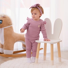 Костюм для девочки (джемпер, легинсы) «Крошка Я» BASIC LINE, рост 74-80 см, розовый