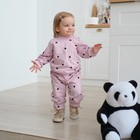 Костюм: толстовка и брюки Крошка Я "Сердечки", рост 86-92 см, розовый - фото 24216202