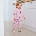 Комбинезон с капюшоном Крошка, Я "Сердечки", рост 80-86 см, розовый 9314657