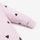 Комбинезон с капюшоном Крошка, Я "Сердечки", рост 86-92 см, розовый - Фото 3