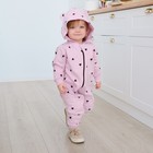 Комбинезон с капюшоном для девочки «Крошка Я. Сердечки», рост 86-92 см, розовый - фото 23327635