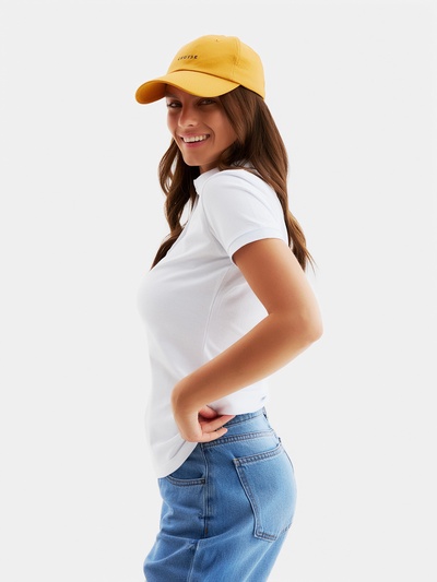 Футболка поло женская MINAKU: Basic line, белая, размер 42