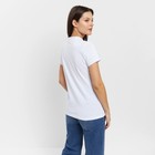 Футболка (поло) женская MINAKU REGULAR FIT: цвет белый, р-р 48 9321317 - фото 12390160