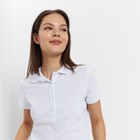 Футболка (поло) женская MINAKU REGULAR FIT: цвет белый, р-р 48 9321317 - фото 12390161