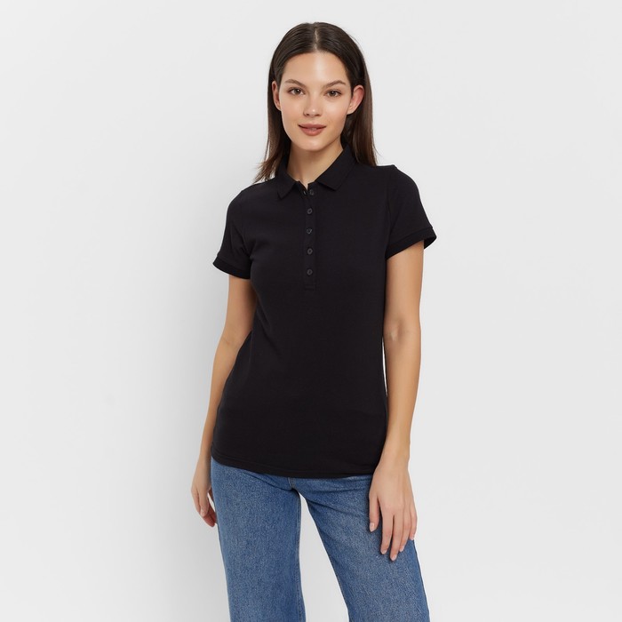 

Футболка женская с вырезом лодочка MINAKU SLIM FIT: цвет красный, р-р 46