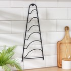 Подставка для крышек подвесная, 19.5×9×46 см, чёрная - Фото 2