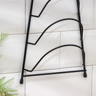 Подставка для крышек подвесная, 19.5×9×46 см, чёрная - Фото 3