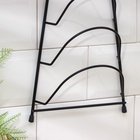 Подставка для крышек подвесная, 19.5×9×46 см, чёрная - Фото 6