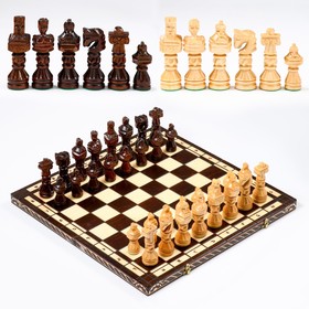Шахматы ручной работы "Гладиатор", утяжелённые, 60 х 60 см, король h-14,5 см