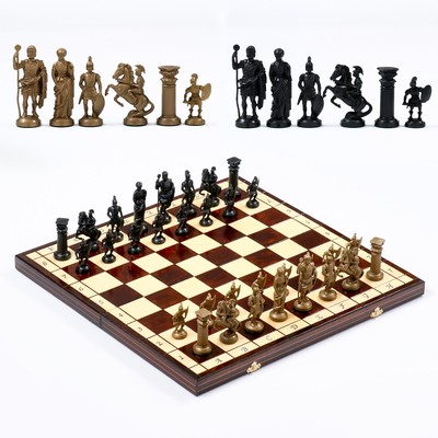Шахматы польские Madon"Спартанские", 49 х 49 см, король h-10 см, утяжелённые