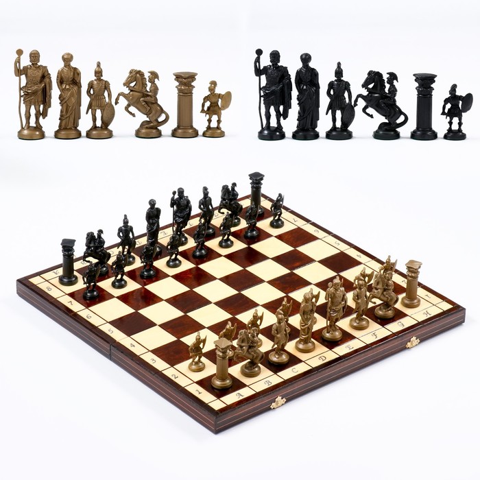 Шахматы польские деревянные Madon "Спартанские", 49 х 49 см, король h-10 см, утяжелённые