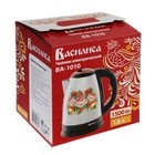 Чайник электрический ВАСИЛИСА ВА-1010, металл, 1.8 л, 2000 Вт, серый с рисунком "Жостово" - фото 51337638 Чайник электрический ВАСИЛИСА ВА-1010, металл, 1.8 л, 2000 Вт, серый с рисунком "Жостово" - фото 51337638