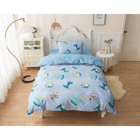 Постельное бельё детское Crocodile, размер 160х230 см, 160х220 см, 50х70 см