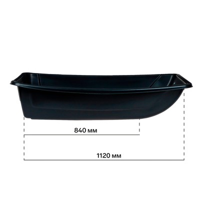 Сани рыбацкие YUGANA "С-5" 1200×600×250 мм, толщина пластика 3-5 мм