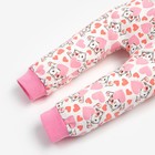 Штанишки для девочки, цвет белый/сердечки, рост 62 см 9351179