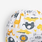 Ползунки детские, цвет белый/звери, рост 68 см - фото 49429077