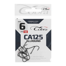 Крючки Cobra ALLROUND, серия CA125, № 6, 10 шт. 920456