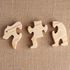 Заготовка для творчества мини пазл "Медведь", дерево, 6,5х10 см - фото 24365519