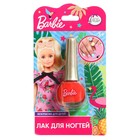 Косметика для девочек Barbie «Лак для ногтей», цвет красный - фото 10144189