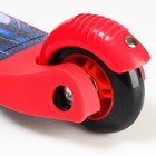 Самокат детский складной «Человек-Паук», колеса PU 120/80 мм., ABEC 7, цвет красный, уценка - Фото 7