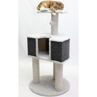 Комплекс для кошек, хлопковый канат, 55 х 55 х 102 см, серый - фото 280914281
