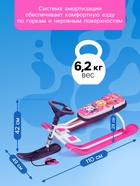 Снегокат «Тимка спорт 2» Сказочный патруль, розовый, ССП1 Nika Kids - Фото 4