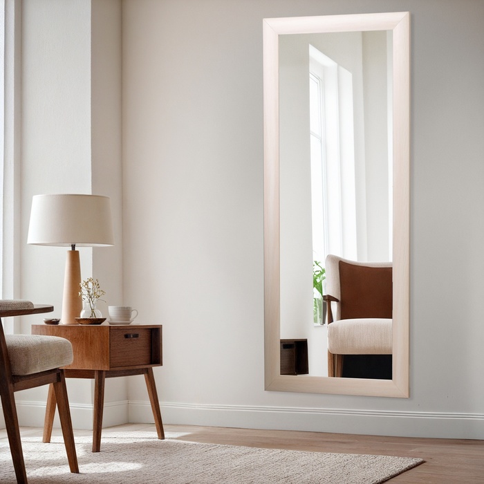 Зеркало интерьерное настенное, 120×50 см, цвет молочный дуб - Фото 1