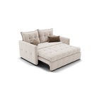 Прямой диван «Палермо», механизм выкатной, велюр, цвет селфи 01 / подушки 03 - Фото 2