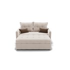 Прямой диван «Палермо», механизм выкатной, велюр, цвет селфи 01 / подушки 03 - Фото 5