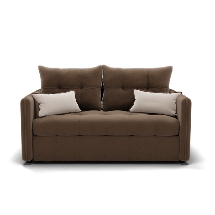 Диван прямой «Палермо», механизм выкатной, велюр, цвет селфи 03/подушки 01 - Фото 1