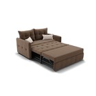 Прямой диван «Палермо», механизм выкатной, велюр, цвет селфи 03 / подушки 01 - Фото 3
