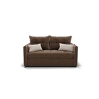 Прямой диван «Палермо», механизм выкатной, велюр, цвет селфи 03 / подушки 01 - Фото 4