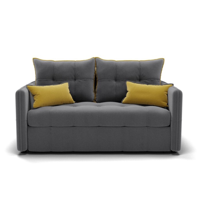 Диван прямой «Палермо», механизм выкатной, велюр, цвет селфи 07/подушки 08 - Фото 1