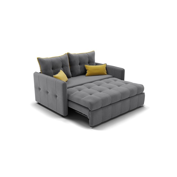 Прямой диван «Палермо», механизм выкатной, велюр, цвет селфи 07 / подушки 08 - фото 1906144813