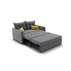 Прямой диван «Палермо», механизм выкатной, велюр, цвет селфи 07 / подушки 08 - Фото 3