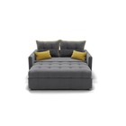 Прямой диван «Палермо», механизм выкатной, велюр, цвет селфи 07 / подушки 08 - Фото 5