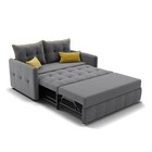 Диван прямой «Палермо», механизм выкатной, велюр, цвет селфи 07/подушки 08 - Фото 5