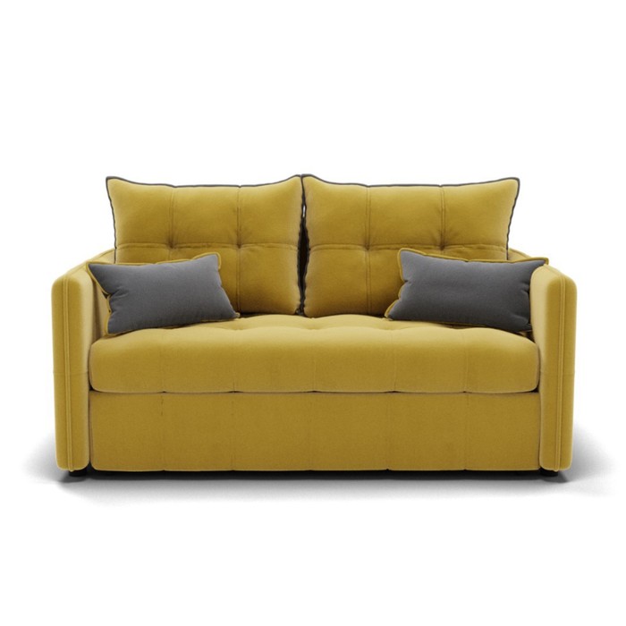 Диван прямой «Палермо», механизм выкатной, велюр, цвет селфи 08/подушки 07 - Фото 1