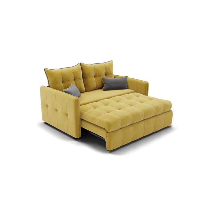 Прямой диван «Палермо», механизм выкатной, велюр, цвет селфи 08 / подушки 07 - фото 1906144818