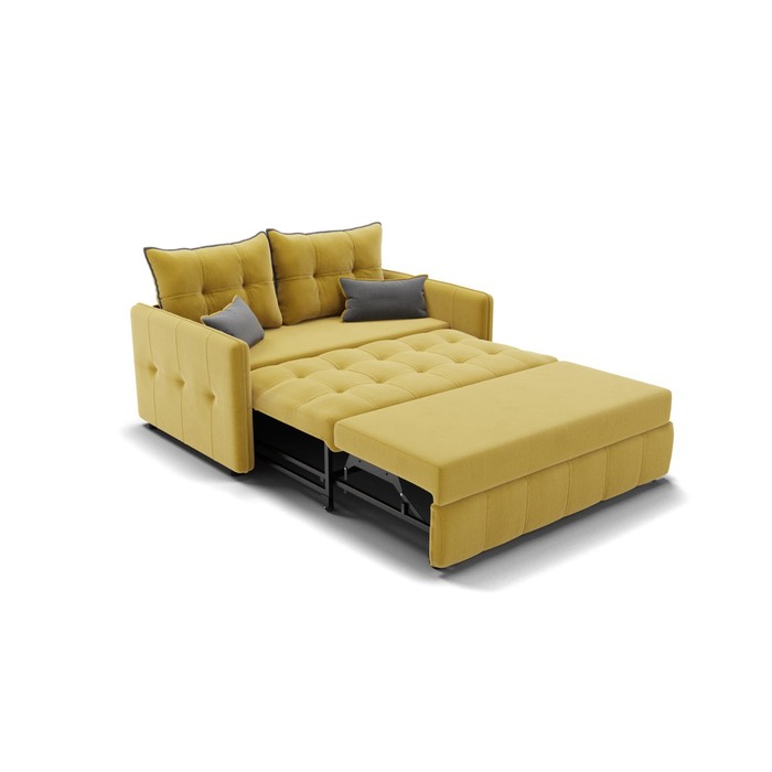 Прямой диван «Палермо», механизм выкатной, велюр, цвет селфи 08 / подушки 07 - фото 1884053170