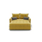 Прямой диван «Палермо», механизм выкатной, велюр, цвет селфи 08 / подушки 07 - Фото 5