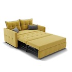 Диван прямой «Палермо», механизм выкатной, велюр, цвет селфи 08/подушки 07 - Фото 5