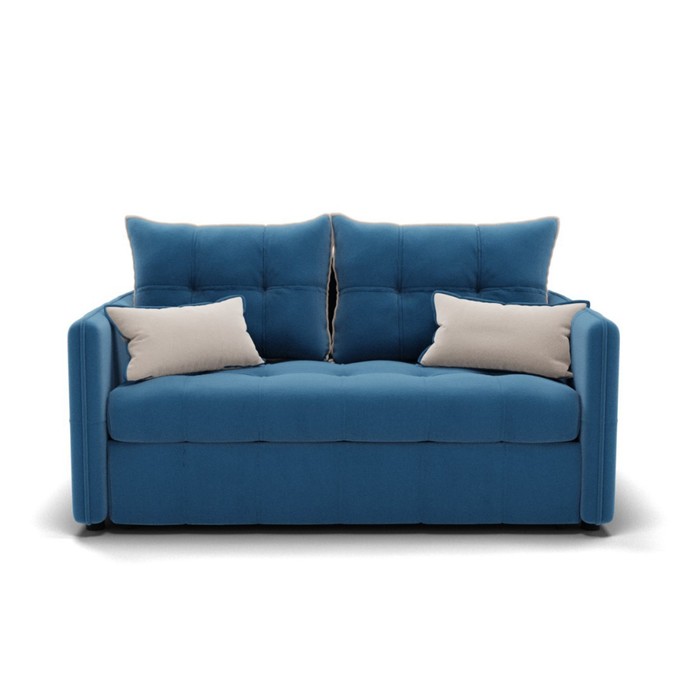 Диван прямой «Палермо», механизм выкатной, велюр, цвет селфи 02/подушки 01 - Фото 1